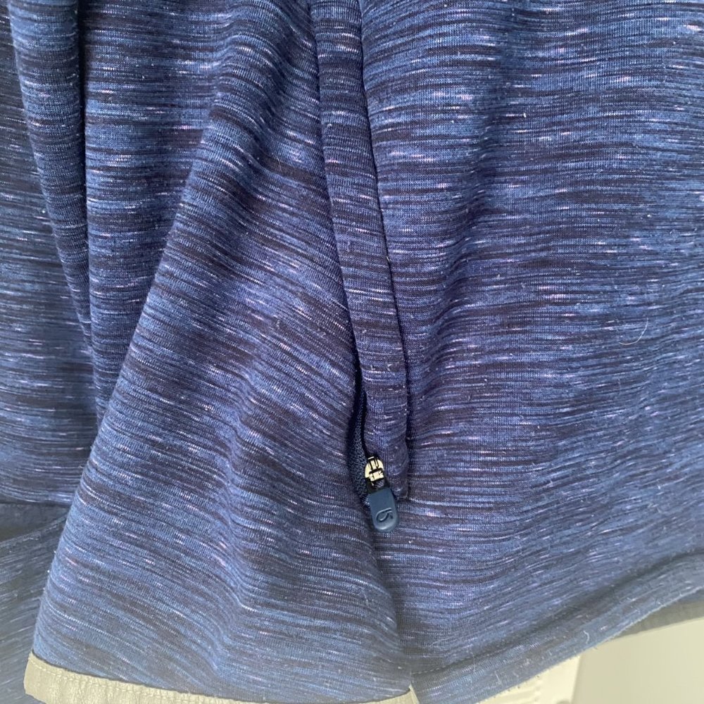 Gap Fit Starry Night Blue Spacedye Pullover Hoodie Size L /Reflective Hem - Picture 5 of 12